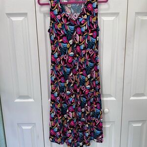 The Pioneer Woman Vibrant Floral Maxi Dress - Pink and Blue
